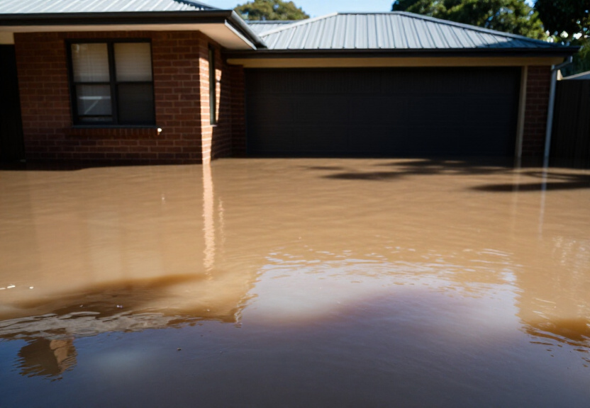 Before and After Flood Cleanup in Careel Bay